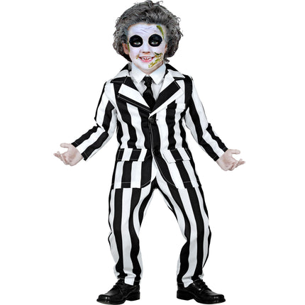 Halloween Kostüm Schwarz Weiß Kind Geist