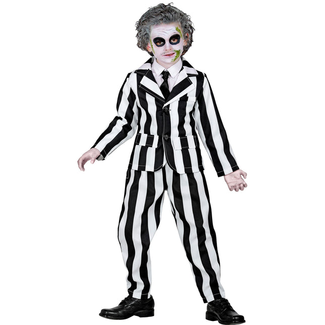 Halloween Kostüm Schwarz Weiß Kind Geist