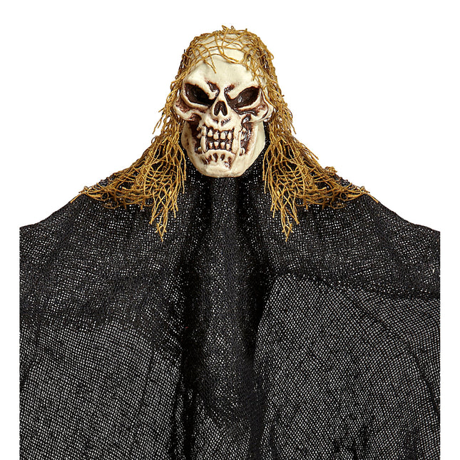 Halloween Puppe Schwarzes Skelett 50cm