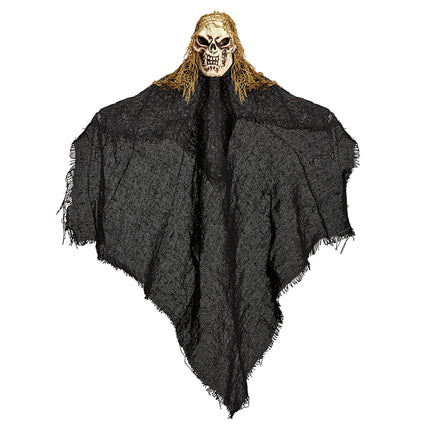 Halloween Puppe Schwarzes Skelett 50cm