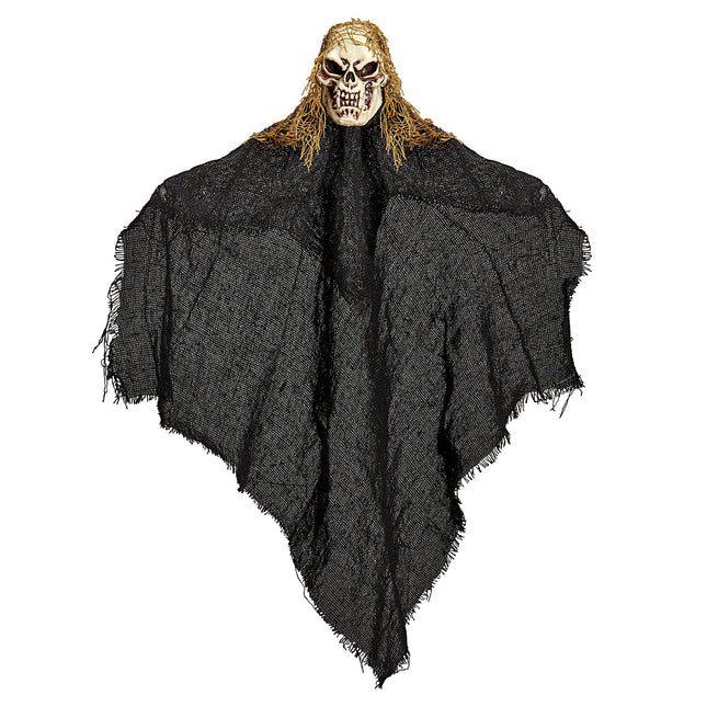 Halloween Puppe Schwarzes Skelett 50cm