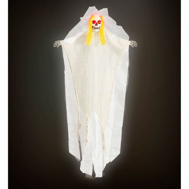 Halloween Puppenbraut mit Lichtern 1,05m