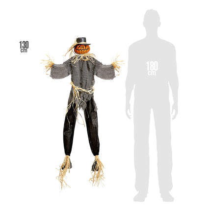 Halloween Puppe Vogelscheuche 1,3m