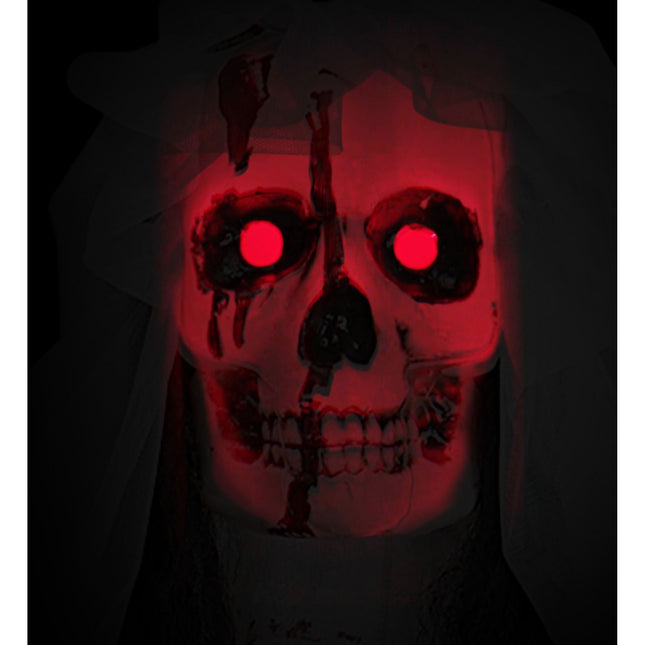 Halloween-Puppe Skelett-Braut 1,7m