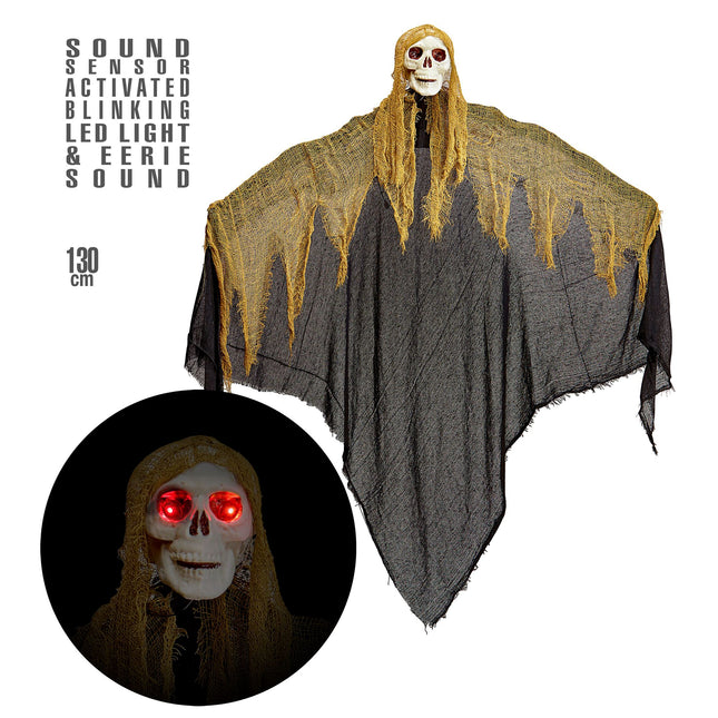 Halloween Schaufensterpuppe mit Licht und Ton 1,3m
