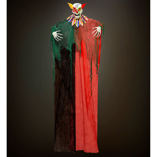 Halloween Puppe Clown mit Licht und Sound 2,4m