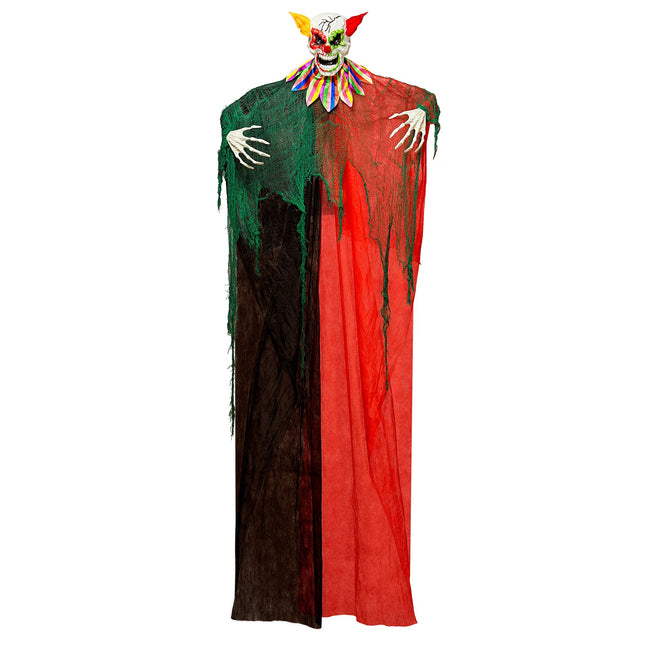 Halloween Puppe Clown mit Licht und Sound 2,4m
