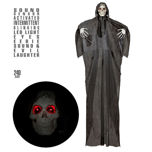 Halloween Schaufensterpuppe mit Licht und Ton 2,4m