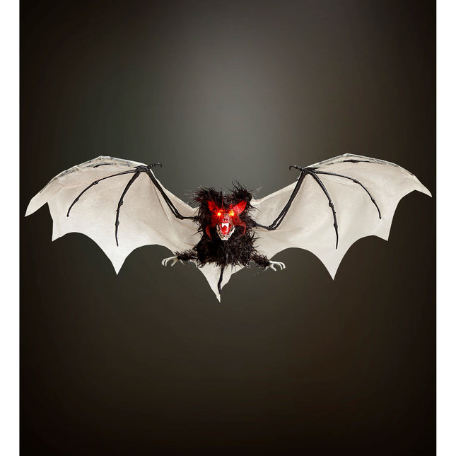 Halloween Fledermausattrappe mit Licht 89cm