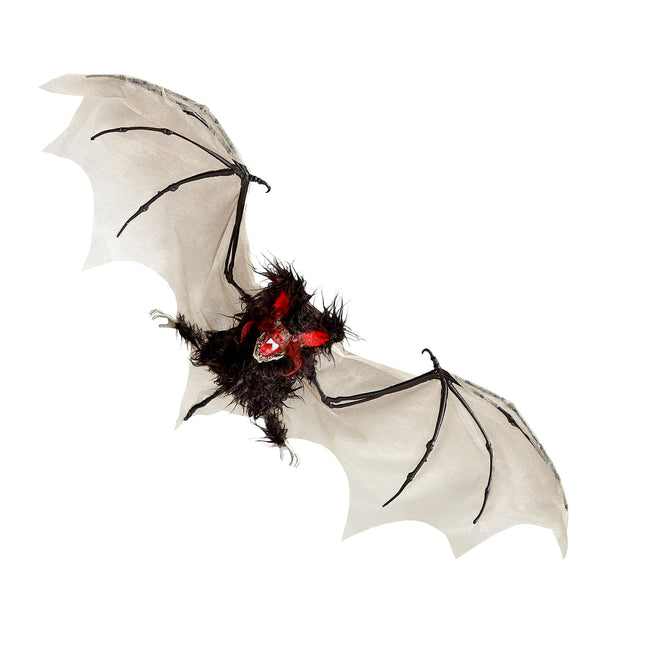 Halloween Fledermausattrappe mit Licht 89cm
