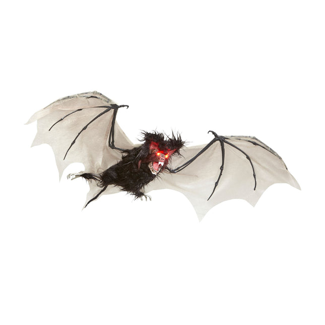 Halloween Fledermausattrappe mit Licht 89cm
