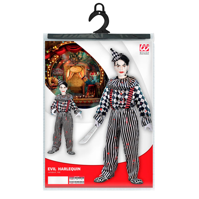 Halloween Kostüm Kind Clown 4 Stück