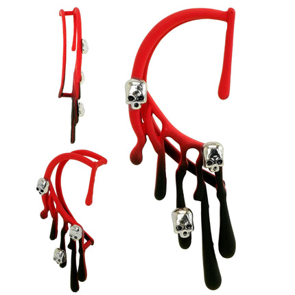 Halloween-Ohrklemme (Pseudo-Piercing) – Blut