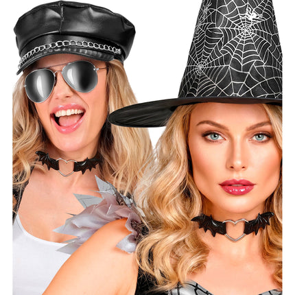 Halloween-Halsband mit Fledermaus