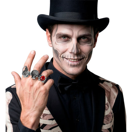 Halloween-Ring-Set, 3-teilig