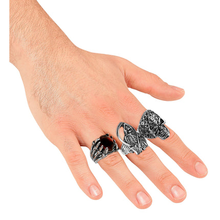 Halloween-Ring-Set, 3-teilig