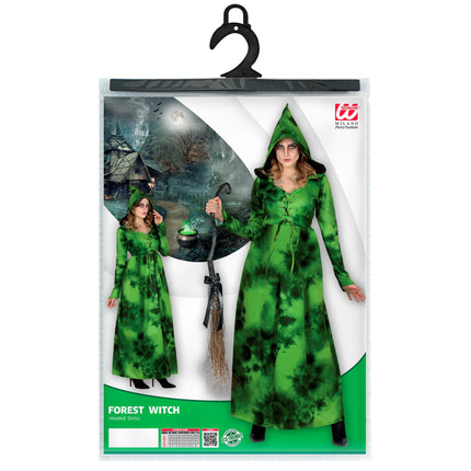 Halloween Kleid Grüne Waldhexe