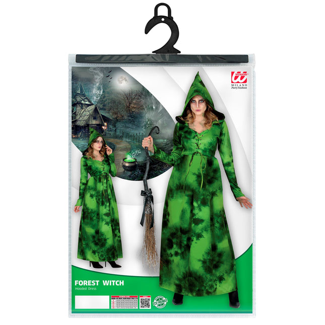 Halloween Kleid Grüne Waldhexe