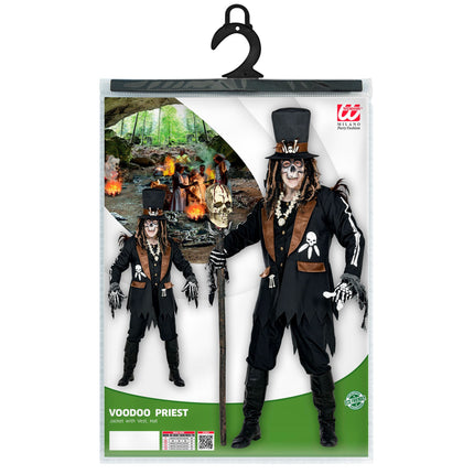 Halloween Kostüm Männer Voodoo 3-teilig