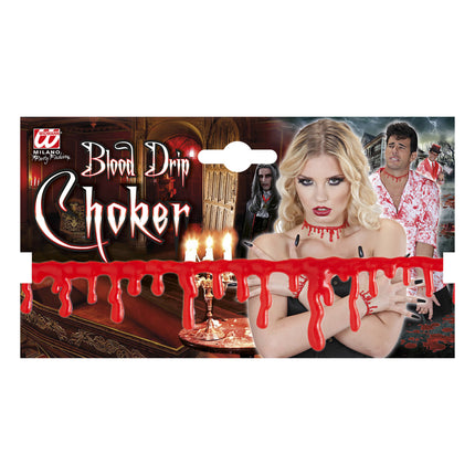 Halloween Halskette Blutstropfen