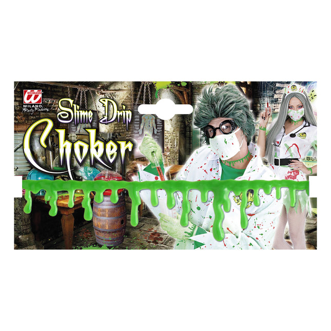 Halloween Halskette Grüner Schleim