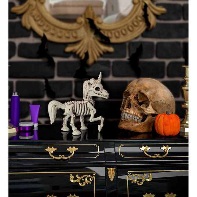 Halloween Skelett Einhorn 18cm