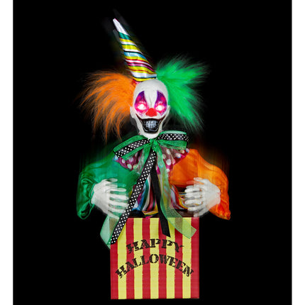 Clown Springende Puppe mit Sound und Licht 37cm