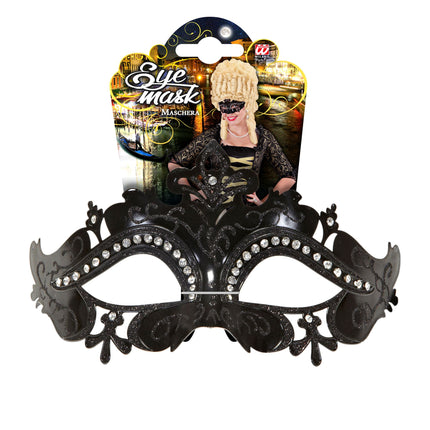 Schwarze Augenmaske Schwarzes Venedig