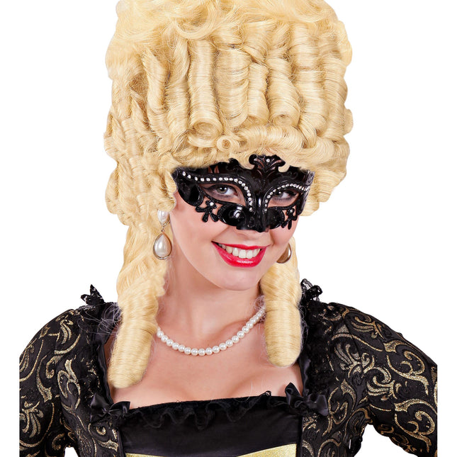 Schwarze Augenmaske Schwarzes Venedig