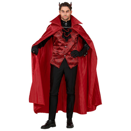 Halloween Kostüm Schwarz Rot Männer Teufel