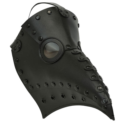 Halloween-Maske: Schwarzer Pestarzt