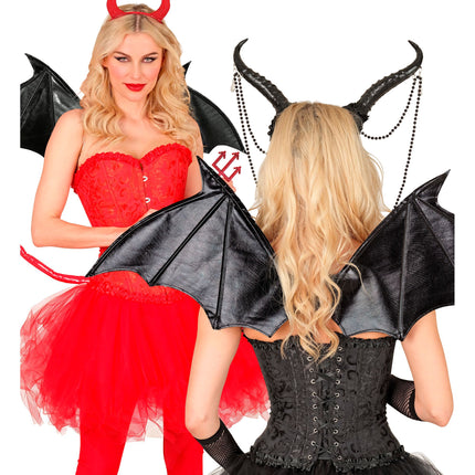 Halloween-Flügel Fledermaus 84 cm