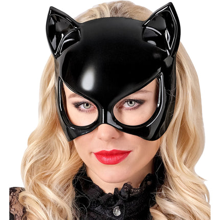 Halloween-Maske „Schwarze Katze“