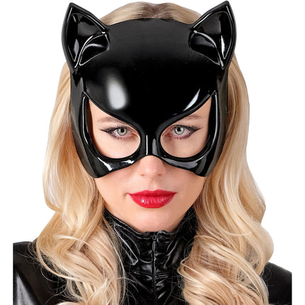 Halloween-Maske „Schwarze Katze“
