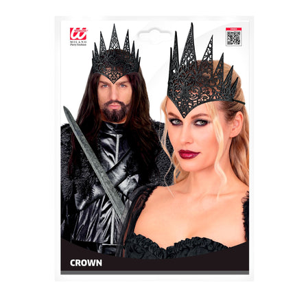 Halloween-Krone, schwarz
