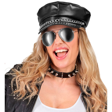 Halloween-Choker, schwarz, mit Stacheln