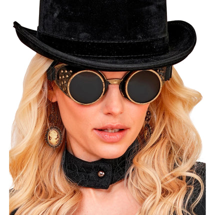 Halloween-Brille im Steampunk-Stil