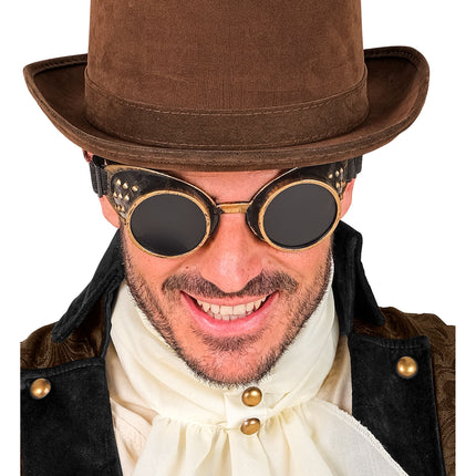 Halloween-Brille im Steampunk-Stil