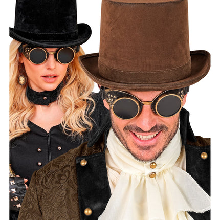 Halloween-Brille im Steampunk-Stil
