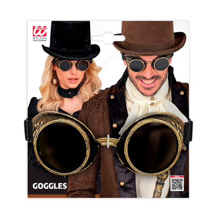 Halloween-Brille im Steampunk-Stil