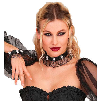 Halloween-Schmuckset: Choker und Armband