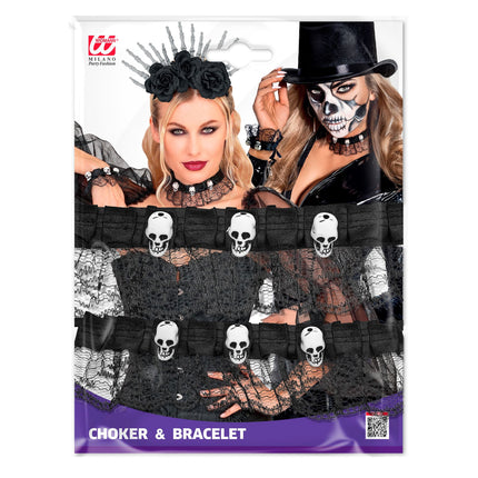 Halloween-Schmuckset: Choker und Armband