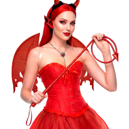 Halloween-Peitsche „Teufel“, 1,8 m