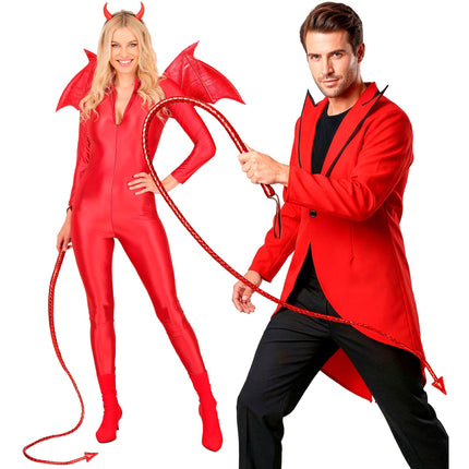 Halloween-Peitsche „Teufel“, 1,8 m
