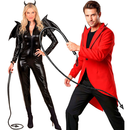 Halloween-Peitsche „Schwarzer Teufel“, 1,8 m