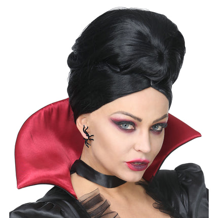 Halloween-Ohrringe Schwarze Spinnen