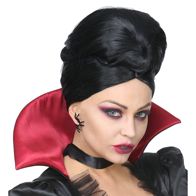 Halloween-Ohrringe Schwarze Spinnen