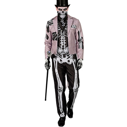 Halloween Kostüm Skelett Bräutigam für Männer