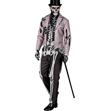 Halloween Kostüm Skelett Bräutigam für Männer