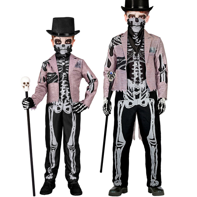 Halloween Kostüm Kind Skelett Bräutigam